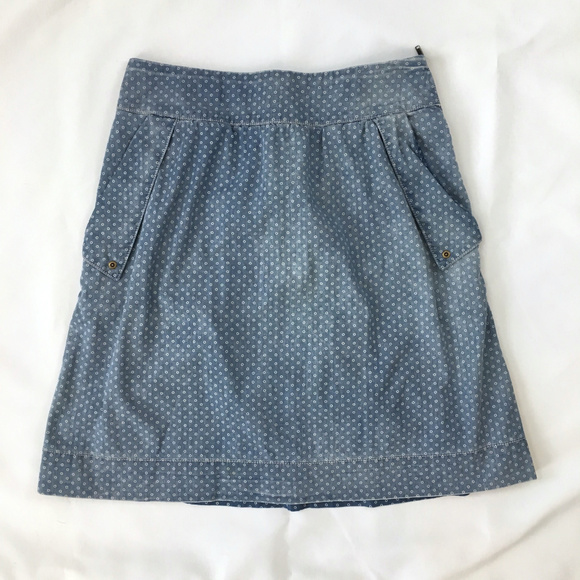 Anthropologie Size 6 Holding Horses denim skirt - Picture 3 of 8